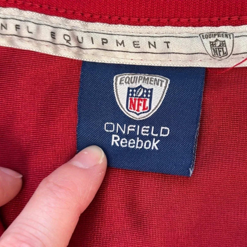 Reebok Arizona Cardinals Beanie Wells #26 Red Stitched Football Jersey Men's‎ L